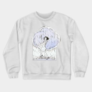 Dancing in the spring rain Crewneck Sweatshirt